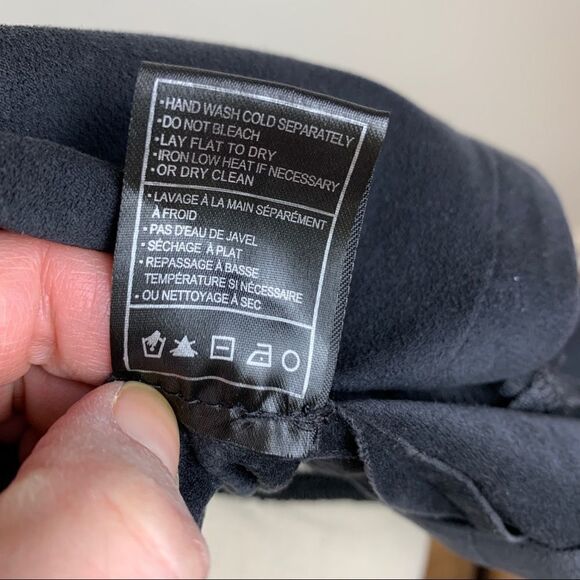 Cupcakes and Cashmere Microfiber Charcole Brown Waterfall Jacket Sz Medium - Picture 14 of 16